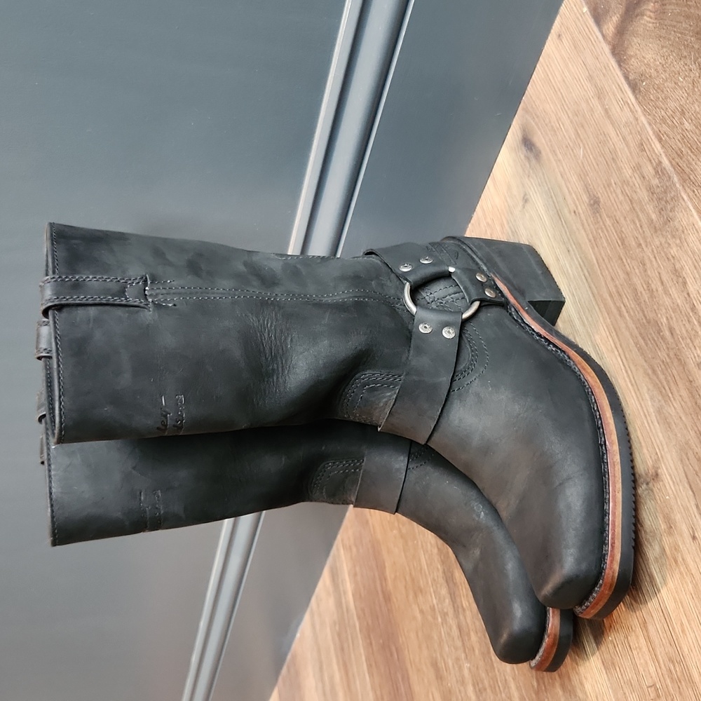 Harley Davidson NWT black leather size 7.5 boots